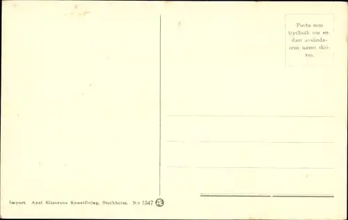 Künstler Ak Nyström, J., Glückwunsch Neujahr, Zwerge, Skifahrt