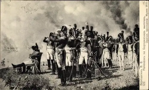 Künstler Ak Wereschtschagin, W. W., Napoleon bei Borodino