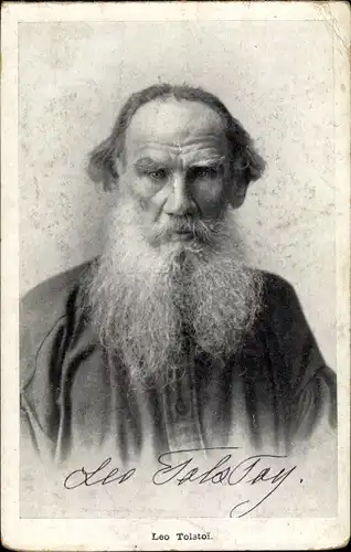 Ak Russischer Schriftsteller Lew Nikolajewitsch Tolstoi, Portrait