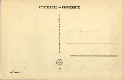 Ak Riga Lettland, Totalansicht, Düna