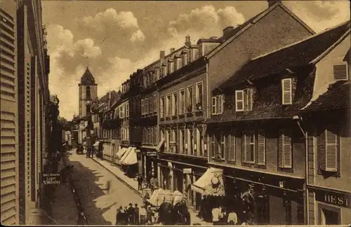 Ak Sarreguemines Saargemünd Lothringen Moselle, Kasernenstraße