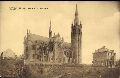 Ak Arlon Aarlen Wallonien Luxemburg, Kathedrale