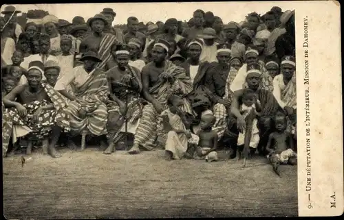 Ak Dahomey Benin, Eine Deputation des Inneren, Mission