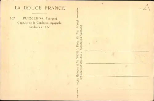 Ak Puigcerdà Katalonien, Panorama