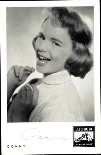 Ak Schauspielerin und Sängerin Cornelia Froboess, Portrait, Electrola, Autogramm