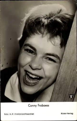 Ak Schauspielerin und Sängerin Conny Froboess, Portrait, Union Film Hula Hopp Conny