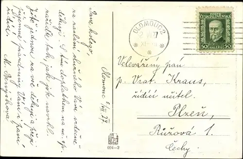 Künstler Ak Kalvoda, A., Dorfidyll, Wohnhaus, Wäscheleine