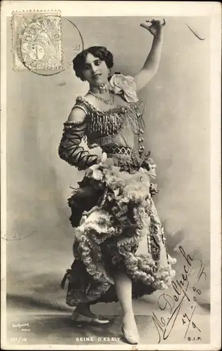 Ak Schauspielerin Reine d'Esbly, Portrait, Kostüm, Reutlinger