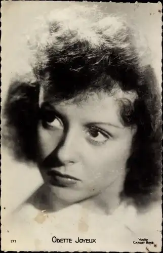 Ak Schauspielerin Odette Joyeux, Portrait