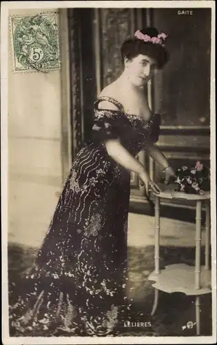 Ak Schauspielerin Lelieres, Portrait, Gaite
