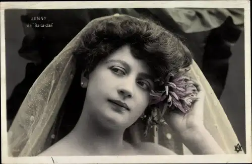 Ak Schauspielerin Jenny, Ba-ta-clan, Portrait