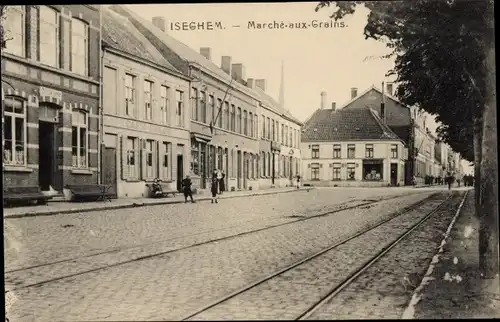 Ak Izegem Iseghem Westflandern, Graanmarkt