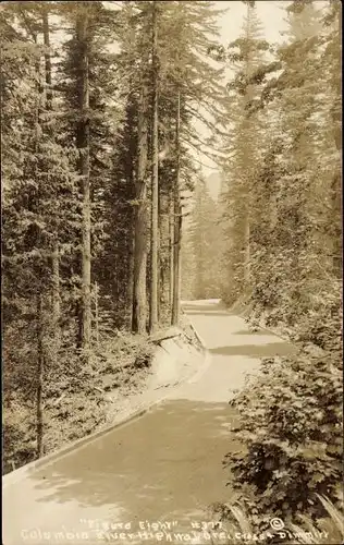 Ak Oregon USA, Columbia River Highway, Abbildung Acht