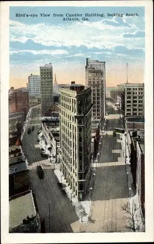 Ak Atlanta Georgia USA, Vogelperspektive vom Candler Building
