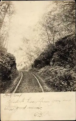 Ak Springfield Massachusetts USA, Gleise