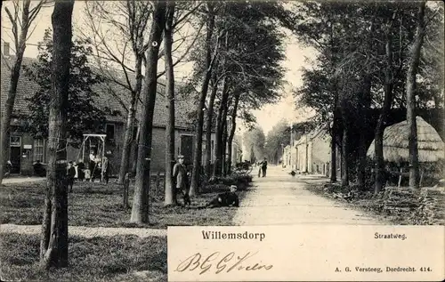 Ak Willemsdorp Dordrecht Südholland Niederlande, Straatweg