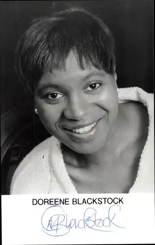 Ak Schauspielerin Doreene Blackstock, Portrait, Autogramm