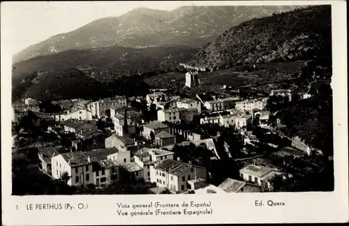 Ak Le Perthus Pyrénées-Orientales, Gesamtansicht