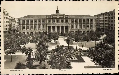 Ak Pamplona Navarra, Plaza de la Cruz