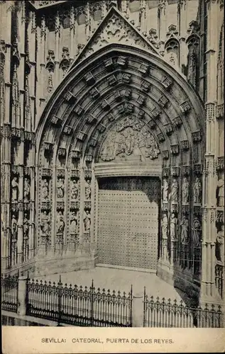 Ak Sevilla Andalusien, Kathedrale, Puerta de los Reyes