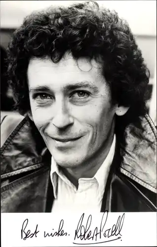 Foto Ak Schauspieler Robert Powell, Portrait, Autogramm