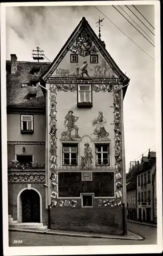 Ak Ziegenrück Thüringen, Historisches Rathaus, Giebel