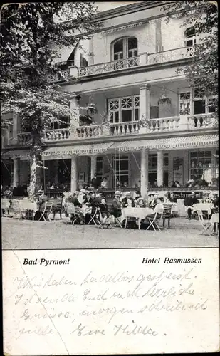 Ak Bad Pyrmont in Niedersachsen, Hotel Rasmussen