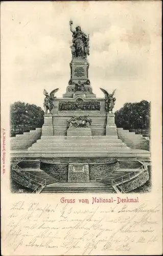 Ak Rüdesheim am Rhein, Niederwald Nationaldenkmal