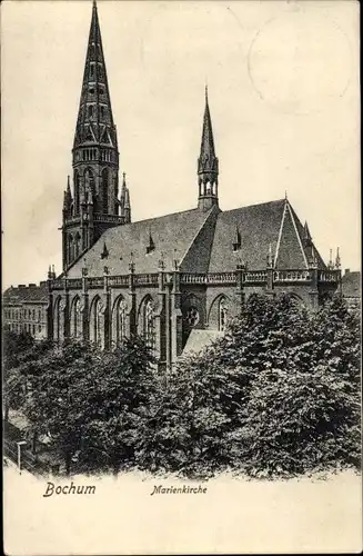 Ak Bochum im Ruhrgebiet, Marienkirche