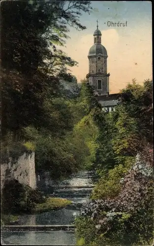 Ak Ohrdruf in Thüringen, Teilansicht