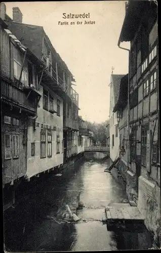 Ak Salzwedel in der Altmark, An der Jeetze