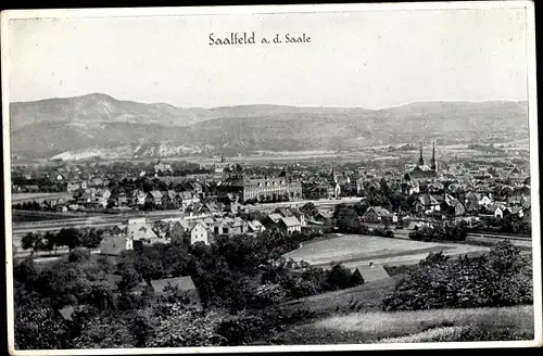 Ak Saalfeld in Thüringen, Gesamtansicht