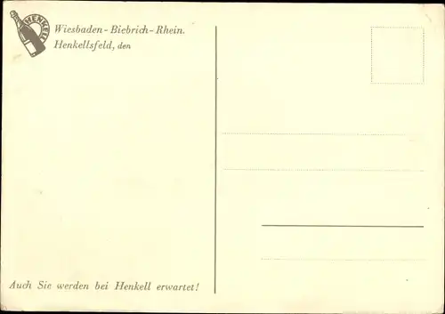 Ak Wiesbaden Biebrich in Hessen, Sektkellerei Henkell u. Co., Kellereingang