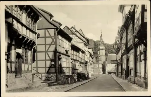 Ak Stolberg im Harz, Rittergasse, Kirchturm