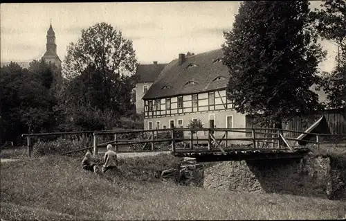 Ak Pappendorf Striegistal in Sachsen,  Mühle