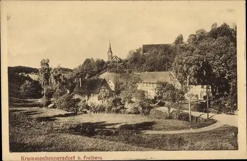 Ak Krummenhennersdorf Halsbrücke in Sachsen, Teilansicht