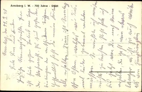 Ak Arnsberg im Sauerland Westfalen, Jägerbrücke, Altstadt