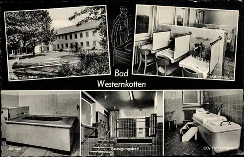 Ak Bad Westernkotten Erwitte, Kurmittelhaus, Inhalationsraum, Solbad