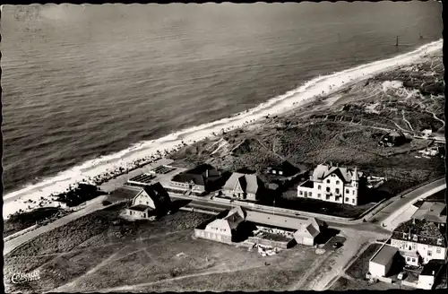 Ak Wenningstedt auf Sylt, Kurhausstrandhalle, Strandübergang