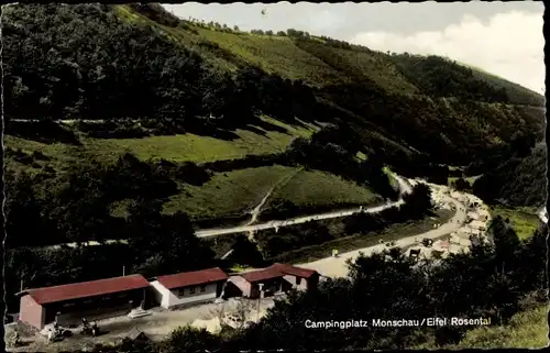 Ak Monschau Montjoie in der Eifel, Campingplatz Monschau, Rosental