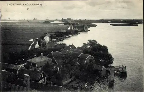 Ak Knollendam Nordholland Niederlande, Totalansicht