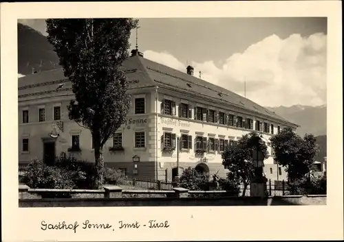 Ak Imst in Tirol, Gasthof Sonne