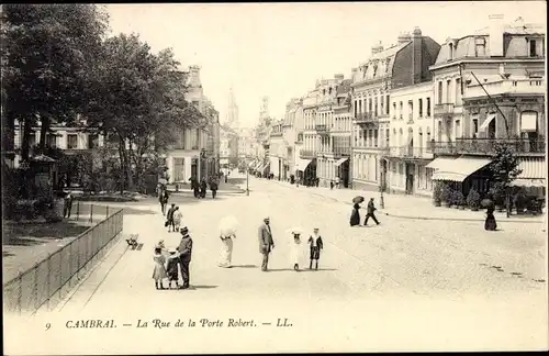 Ak Cambrai Nord, Rue de la Porte Robert