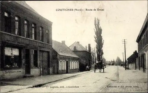 Ak Coutiches Nord, Route de Douai