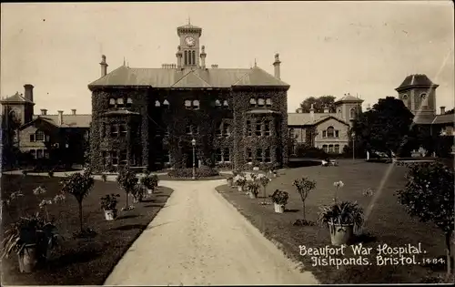 Ak Fishponds Bristol Südwestengland, Beaufort War Hospital