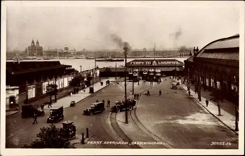 Ak Birkenhead Nordwestengland, Fähre nach Liverpool