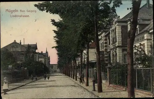 Ak Mügeln in Sachsen, Lindenstraße