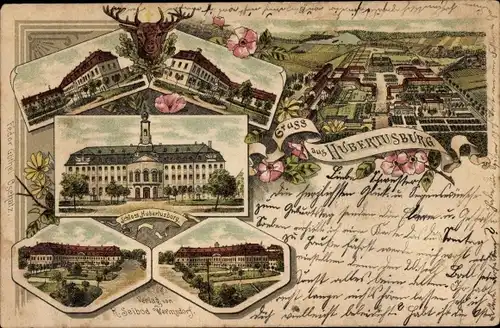 Litho Wermsdorf in Sachsen, Schloss Hubertusburg