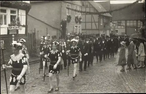 Ak Mengeringhausen Bad Arolsen Hessen, Straßenfest