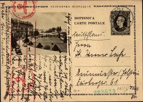 Ganzsachen Ak Piešťany Pistyan Pistian Pöstyen Slowakei, Bad, Kuranlagen